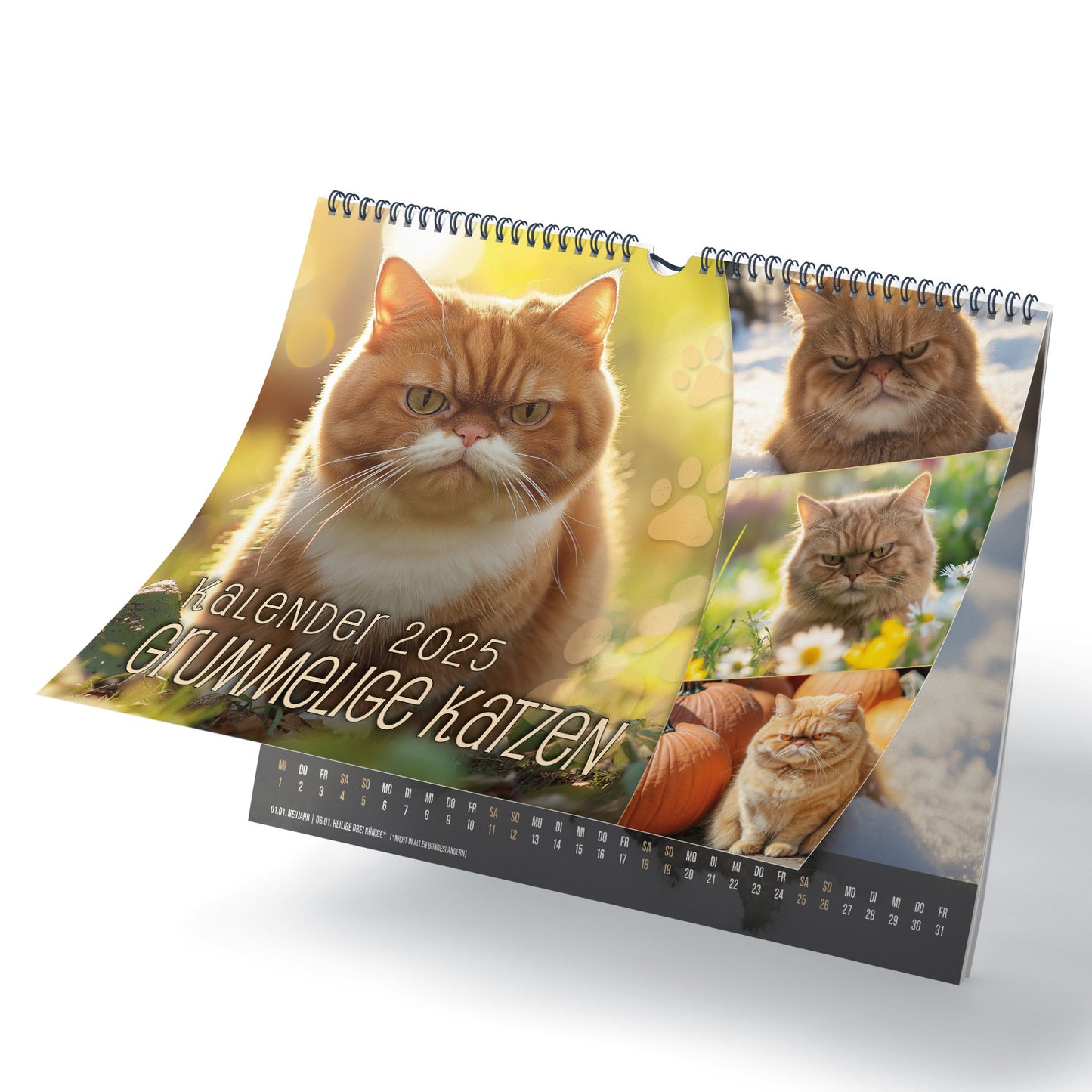 Kalender "Grummelige Katzen" 2025